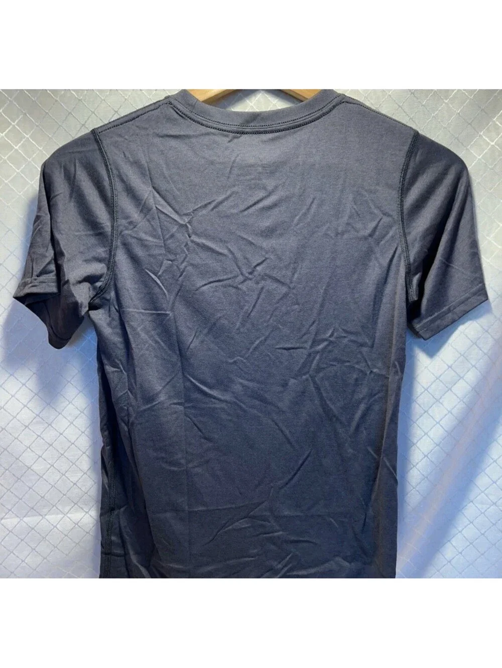 Nike Dry Fit Youth Med. Grey With Geometric Nike Swoosh